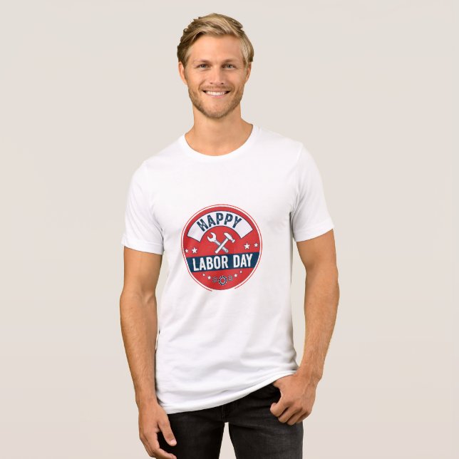 Camiseta Feliz dia do trabalhador (Frente Completa)