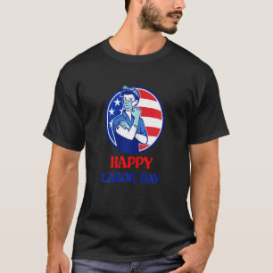 Camiseta Feliz Dia do Trabalhador para Mulheres Rosie The R