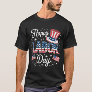 Camiseta Feliz Dia do Trabalhador Patriótico Sindicato dos 