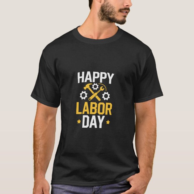 Camiseta feliz dia do trabalho (Frente)