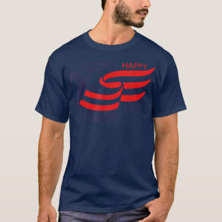 Camiseta Feliz Dia do Trabalho 2022 Águia EUA Bandeira Amér