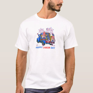Camiseta Feliz Dia do Trabalho Patriótico Sindicato dos Tra