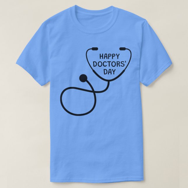 Camiseta Feliz Dia dos Médicos (Frente do Design)