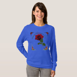 Camiseta Feliz dia dos namorados azul