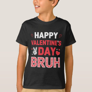 Camiseta Feliz Dia dos Namorados Bruh Coração Amor Namorada