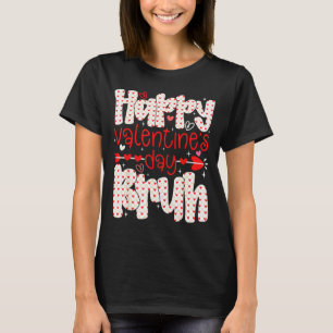 Camiseta Feliz Dia dos Namorados Bruh Meme Coração Retro Me