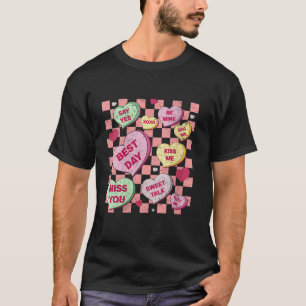 Camiseta Feliz Dia dos Namorados Conversando Coração Bonita