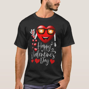 Camiseta Feliz Dia dos Namorados Coração Bonita Bae Engraça