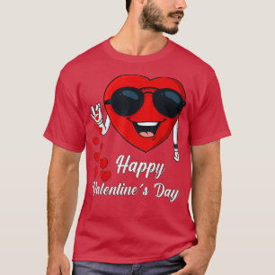 Camiseta Feliz Dia dos Namorados Coração Bonita Bae Engraça