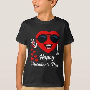 Camiseta Feliz Dia dos Namorados Coração Bonita Diversão Se