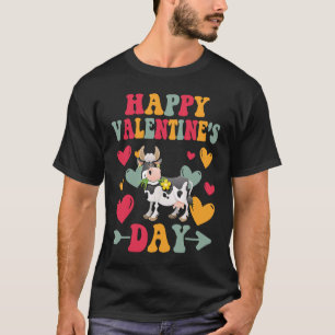 Camiseta Feliz Dia dos Namorados Coração de Vaca Amor Groov