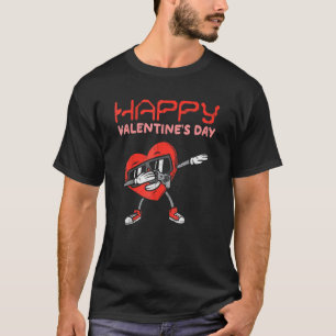 Camiseta Feliz Dia dos Namorados Dab Cardíaco Garoto Namora