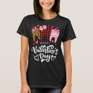 Camiseta Feliz Dia dos Namorados Dentista dos Dentes do Den