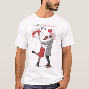 Camiseta Feliz dia dos namorados design
