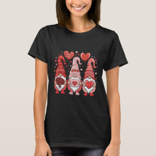 Camiseta Feliz Dia dos Namorados Gnomos Coração Fofo Amor V