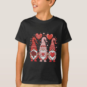 Camiseta Feliz Dia dos Namorados Gnomos Coração Fofo Amor V