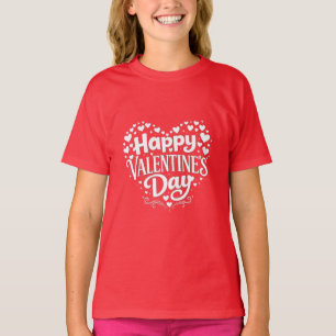 Camiseta Feliz Dia dos Namorados – Ornamento de Coração Ele