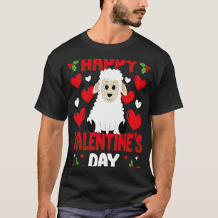 Camiseta Feliz Dia dos Namorados Ovelhas Coração Amor Anima