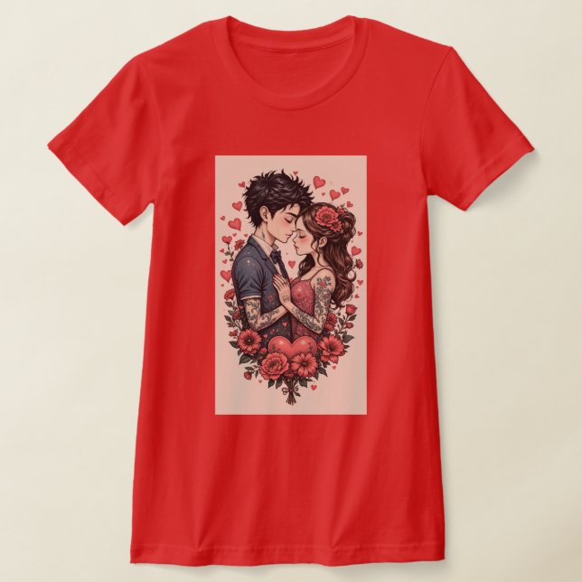 Camiseta Feliz Dia dos Namorados Presente Personalizado (Postura )