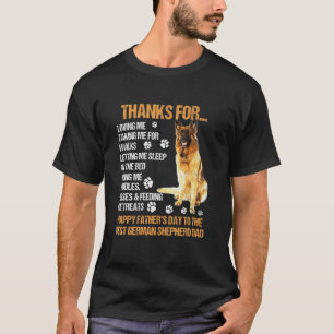 Camiseta Feliz Dia dos Pais 2021 Pastor Alemão Pai Cachorro