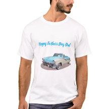 Feliz Dia dos Pais Papai Carro Clássico