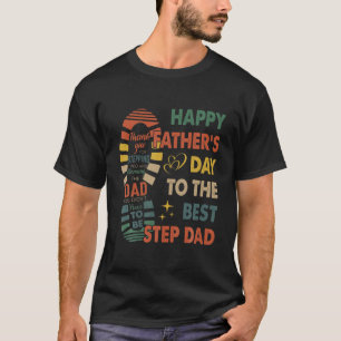 Camiseta Feliz Dia dos Pais Para o Melhor Pai Adotivo Vinta