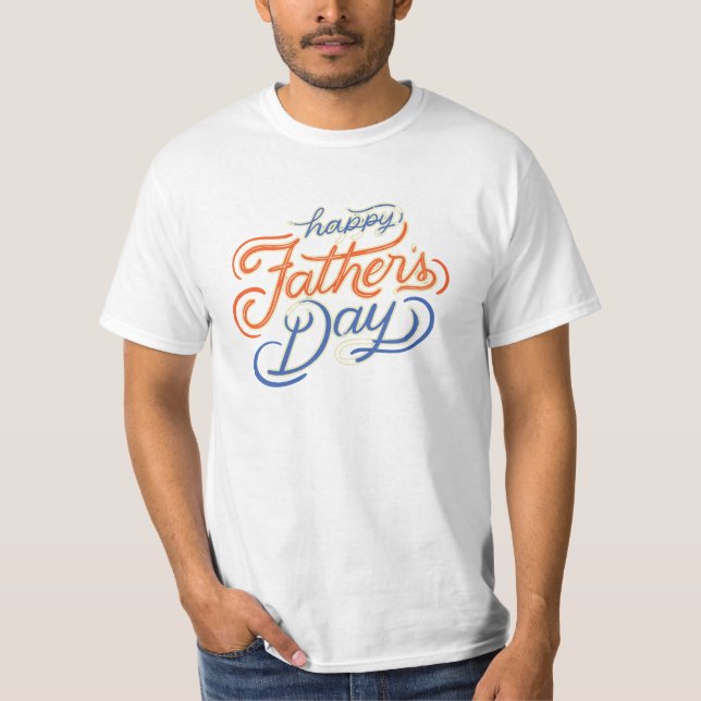 Camiseta feliz dia dos pais presente (Frente)