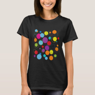 Camiseta Feliz Dia dos Pontos Arte Colorida de Pontinhos Pr