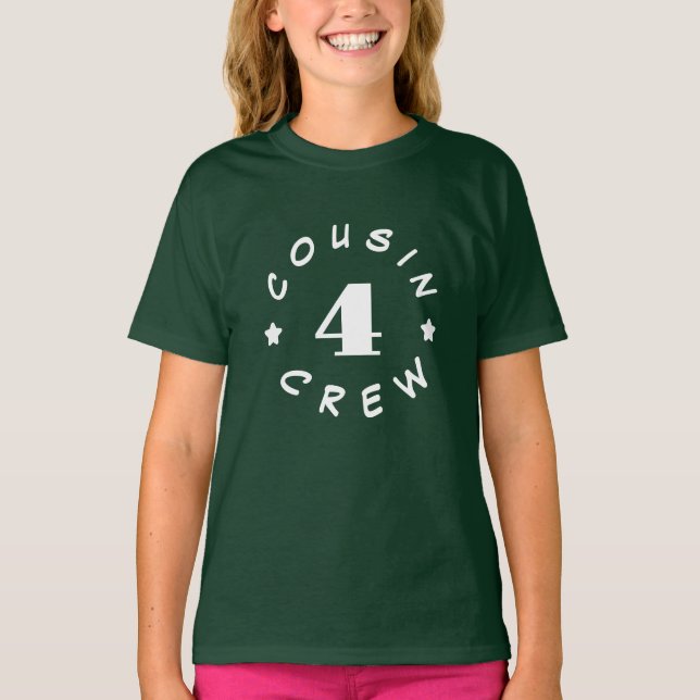 Camiseta Feliz dia dos primos equipe de primos Número perso (Frente)