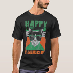 Camiseta Feliz Dia dos Truques do Gato de São Patrício Chap