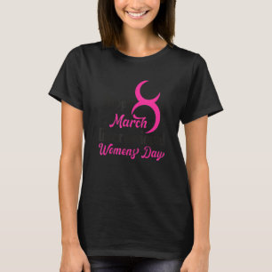Camiseta Feliz Dia Internacional da Mulher 2022 8 de março 
