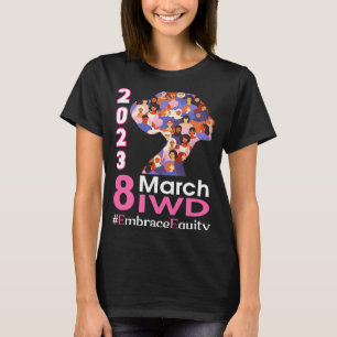 Camiseta Feliz Dia Internacional da Mulher 2023 Equitação