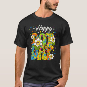 Camiseta Feliz Dia Internacional Ponto 2023 Crianças Bolinh