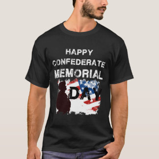 Camiseta Feliz dia memorial confederado