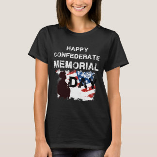 Camiseta Feliz dia memorial confederado 