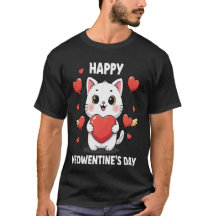 Feliz Dia Meowentines Presente de Punvalente Fofo 