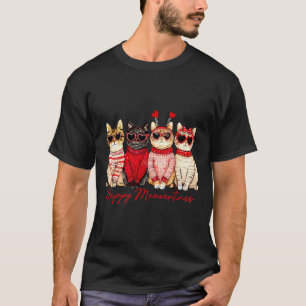 Camiseta Feliz Dia Meowentines Presente Divertido Dia dos N