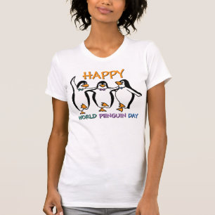 Camiseta Feliz Dia Mundial do Pinguim