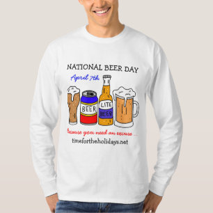 Camiseta Feliz Dia Nacional da Cerveja - 7 de abril