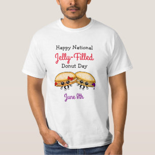 Camiseta Feliz Dia Nacional da Rosquinha Enchida pela Gelei