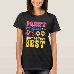 Camiseta Feliz Dia Nacional das Rosquinhas Engraçado Dourad