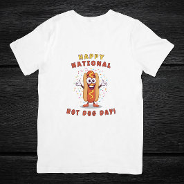 Camiseta Feliz Dia Nacional do Hot Dog Masculino