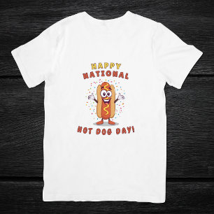Camiseta Feliz Dia Nacional do Hot Dog Masculino