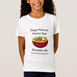 Camiseta Feliz Dia Nacional dos Nachos, 6 de novembro