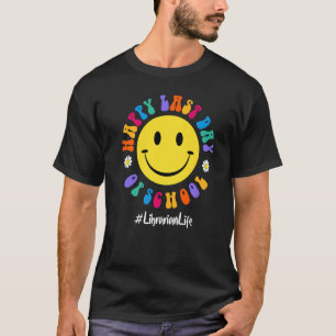 Camiseta Feliz Dia Passado da Biblioteca Escolar Libra