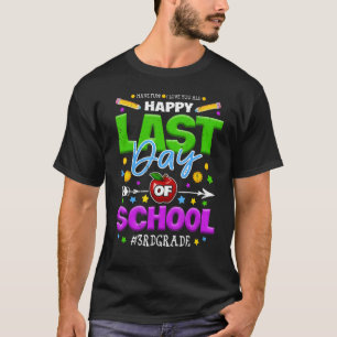 Camiseta Feliz Dia Passado Da Equipe Da Escola Fim Do 3º An