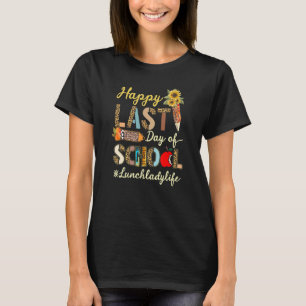 Camiseta Feliz Dia Passado Da Escola A Almoçar Leopardo De 