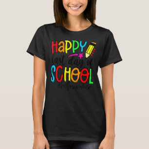 Camiseta Feliz Dia Passado Da Escola Alô Estudante De Verão