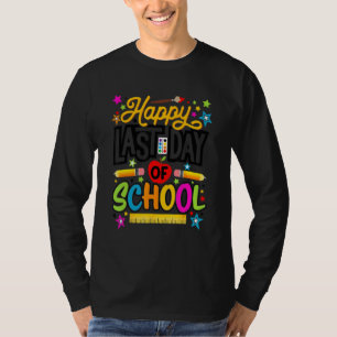 Camiseta Feliz Dia Passado Da Escola Colorida Professores P
