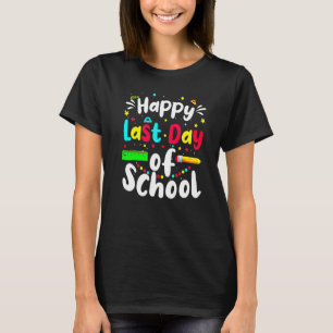 Camiseta Feliz Dia Passado Da Escola Ensino De Professores
